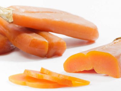 Amber coloured bottarga