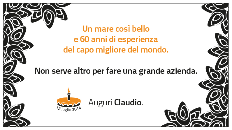 Tanti auguri Claudio!