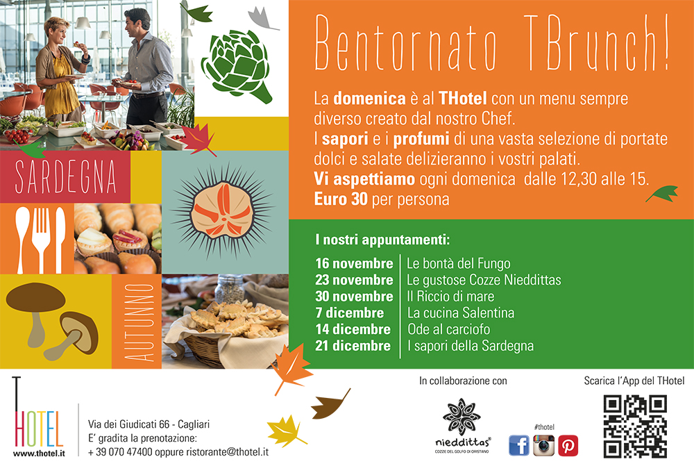 Nieddittas tutte da gustare domenica 23 novembre al T Brunch