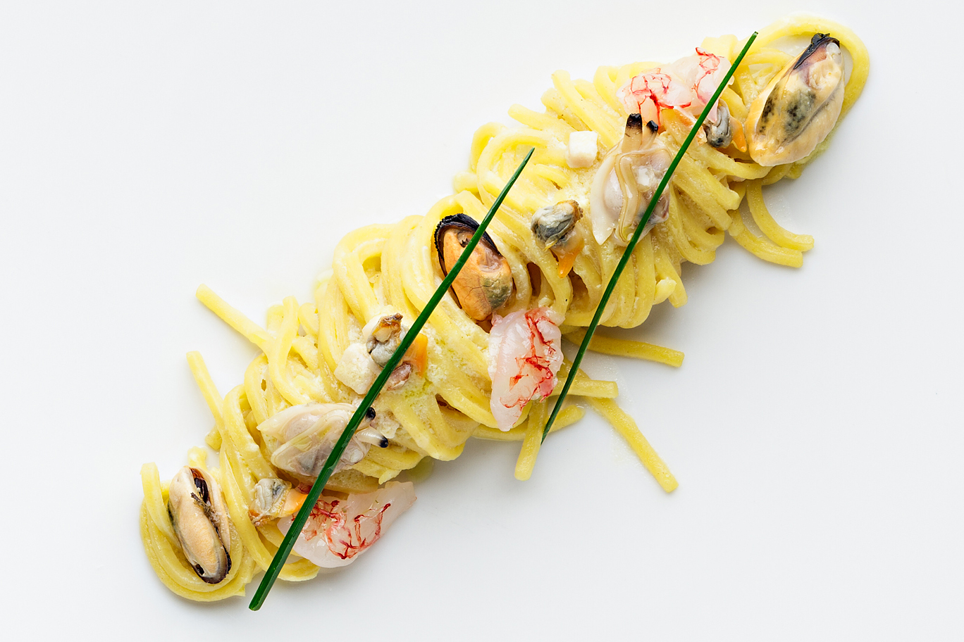 Spaghetti alla carbonara di mare.