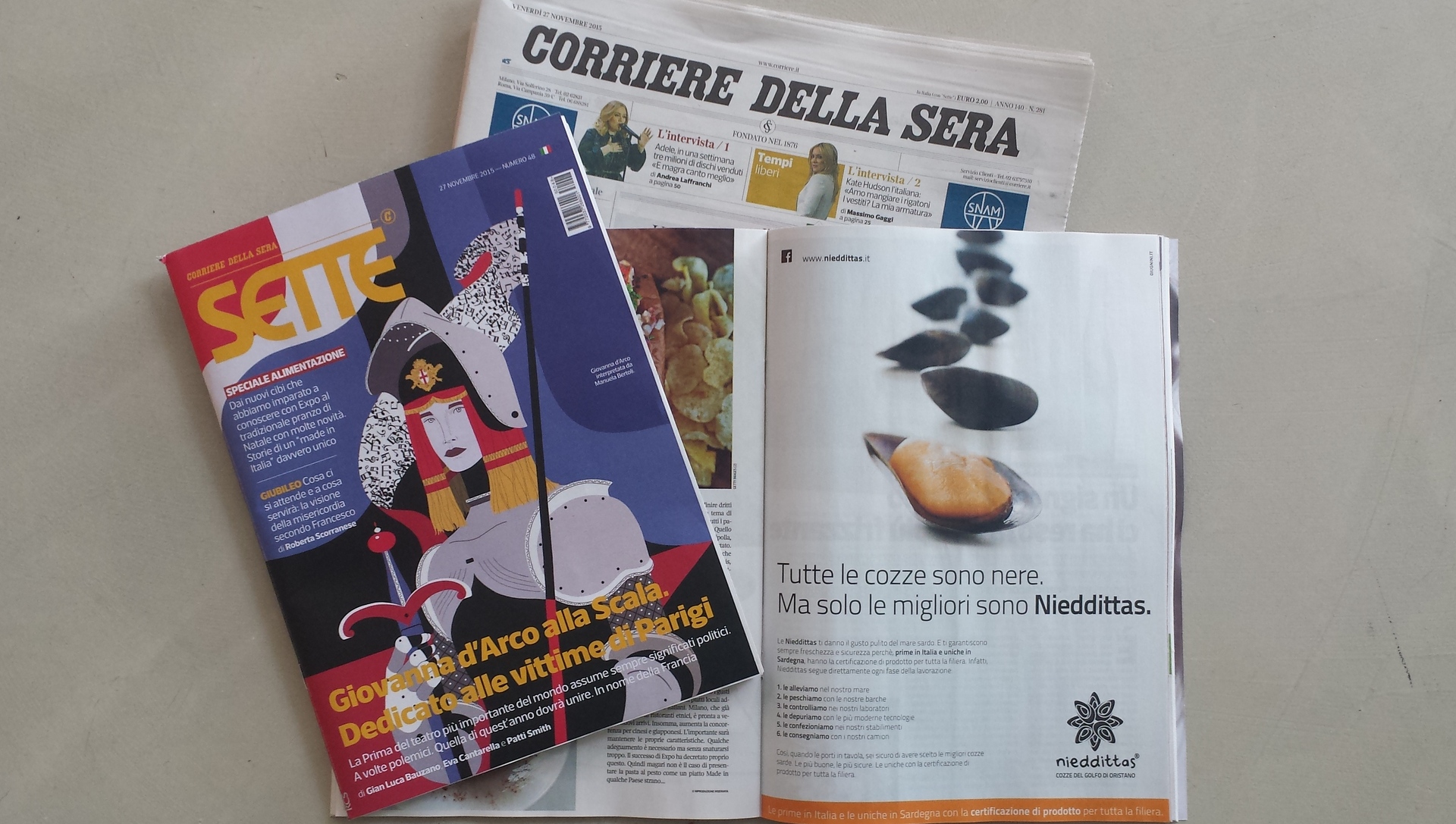 Nieddittas su "Sette-Corriere della Sera" in edicola oggi.