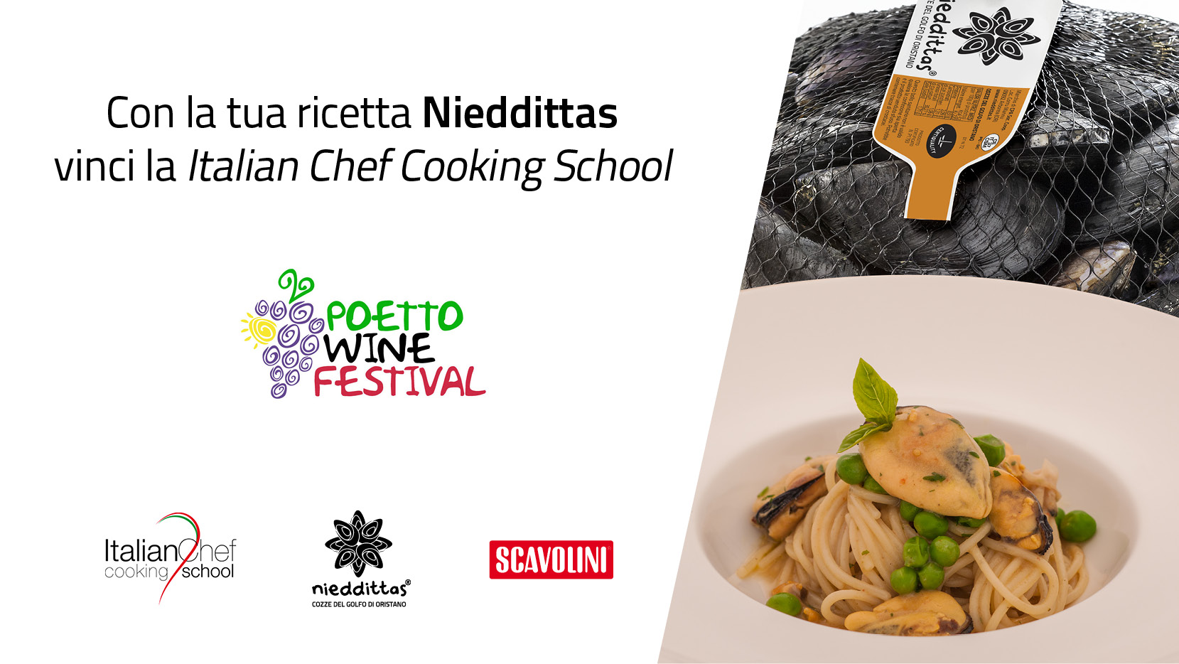 Con Nieddittas vinci una borsa di studio alla Italian Chef Cooking School.