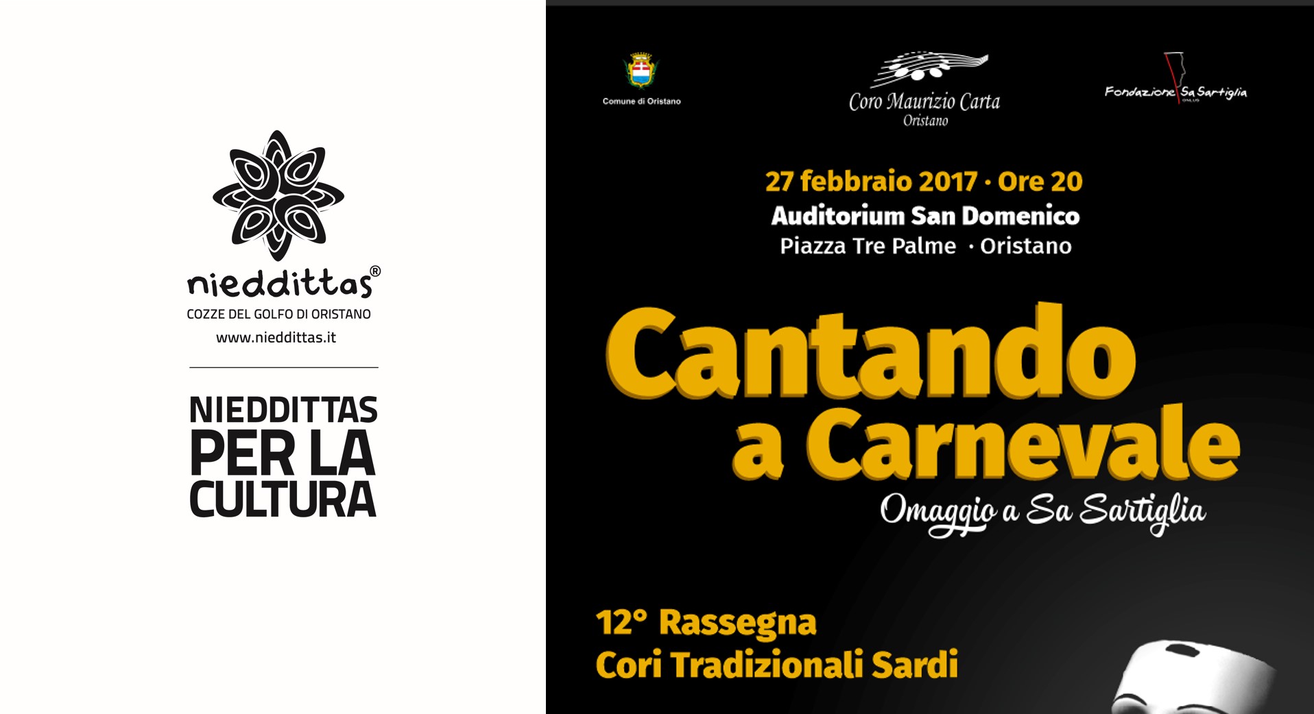 Nieddittas per la cultura: Cantando a Carnevale 2017