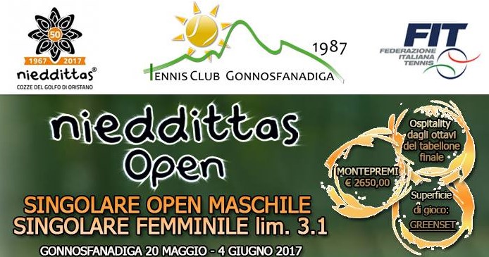 Nieddittas per lo sport: 2°Torneo Nazionale NIEDDITTAS OPEN 2017