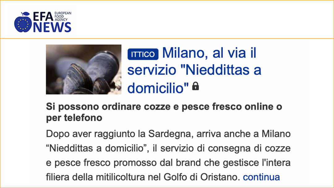Milano, al via il servizio “Nieddittas a domicilio”