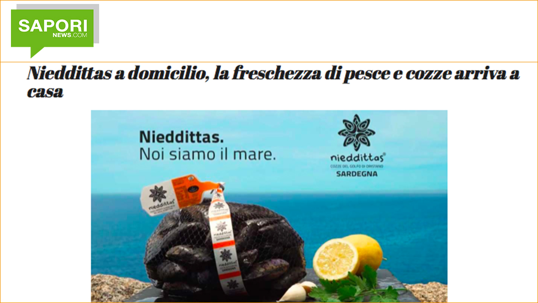 Nieddittas a domicilio, la freschezza di pesce e cozze arriva a casa