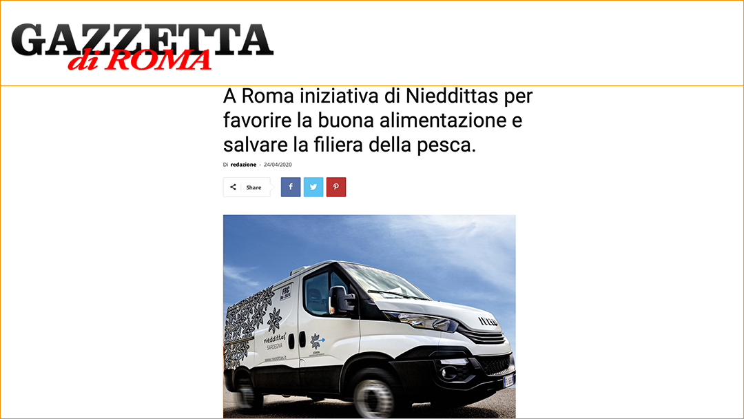 A Roma iniziativa di Nieddittas per favorire la buona alimentazione e salvare la filiera della pesca.