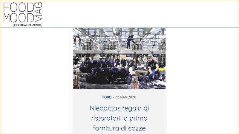 NIEDDITTAS REGALA AI RISTORATORI LA PRIMA FORNITURA DI COZZE