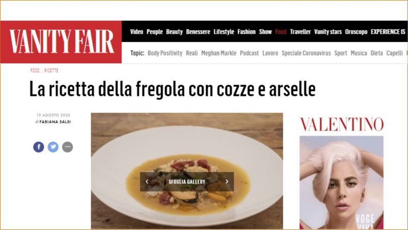 VANITY FAIR La ricetta della fregola con cozze e arselle