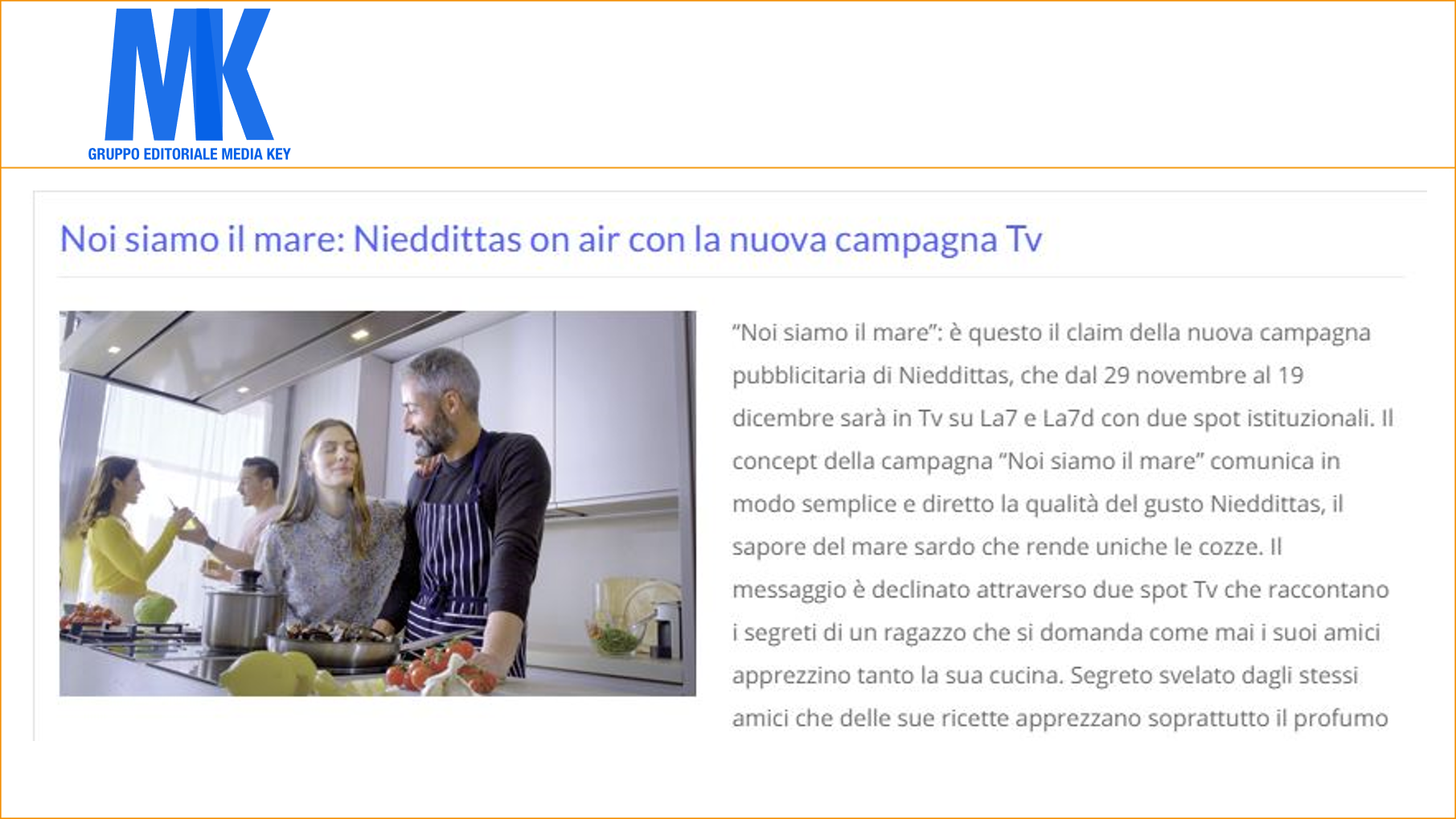 Noi siamo il mare: Nieddittas on air con la nuova campagna Tv