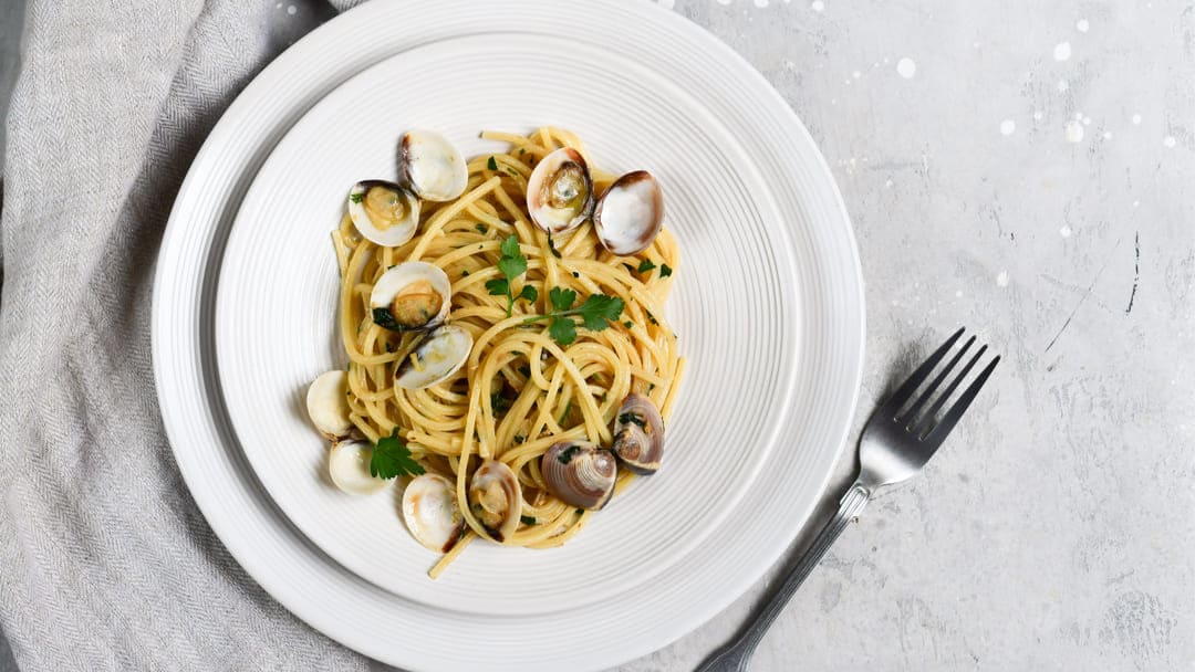 cremoso spaghetti alle vongole