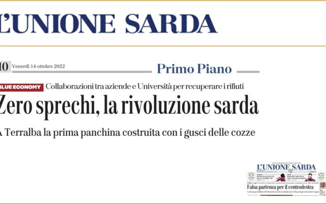 Zero sprechi, la rivoluzione sarda. A Terralba la prima panchina costruita con i gusci delle cozze