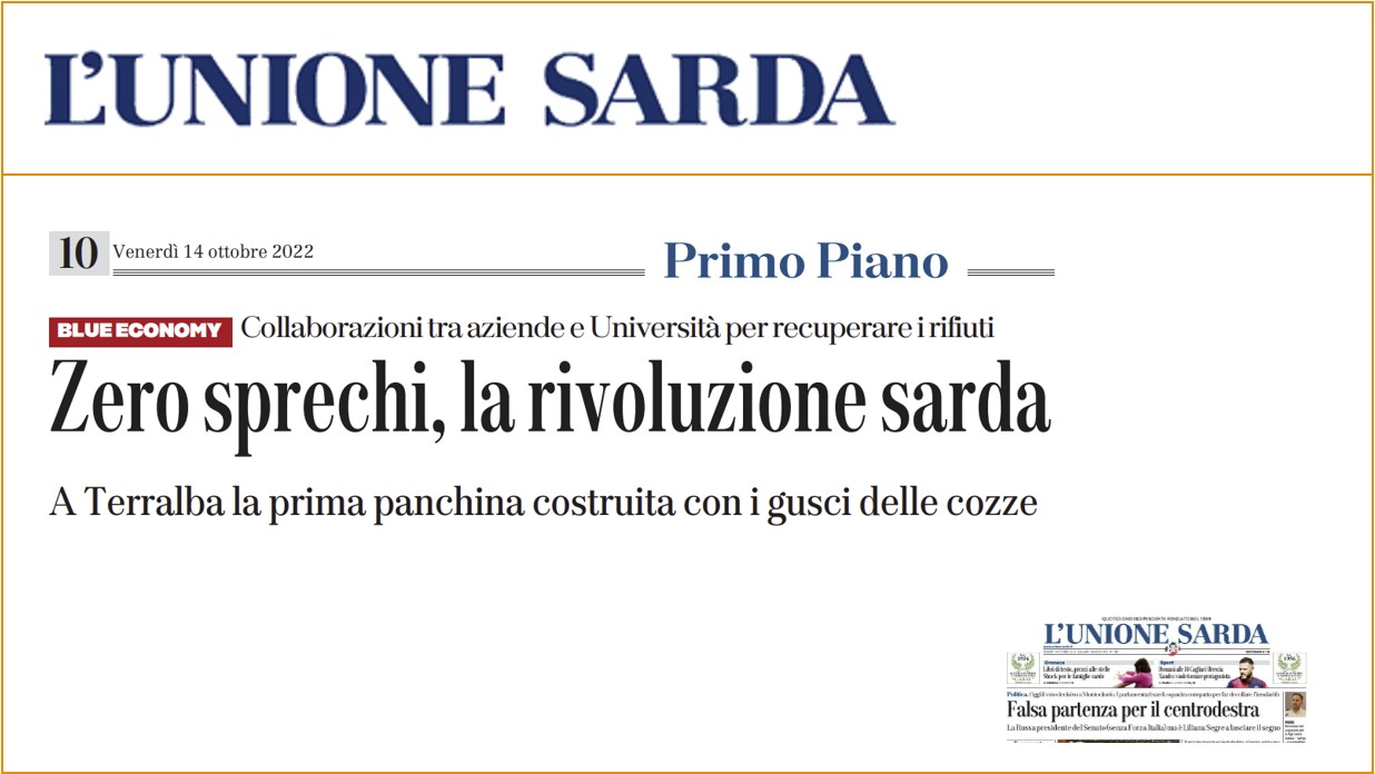 Zero sprechi, la rivoluzione sarda. A Terralba la prima panchina costruita con i gusci delle cozze