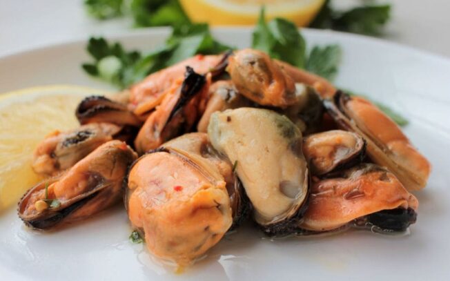 3 antipasti con cozze sgusciate