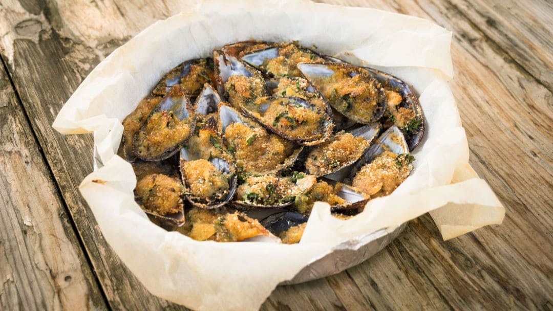 Cozze gratinate ricetta siciliana