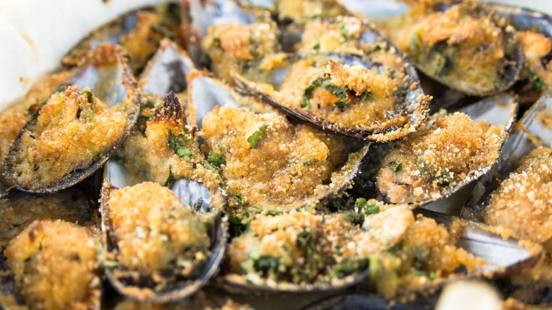 Cozze gratinate ricetta sarda