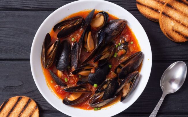 Cozze al sugo alla sarda