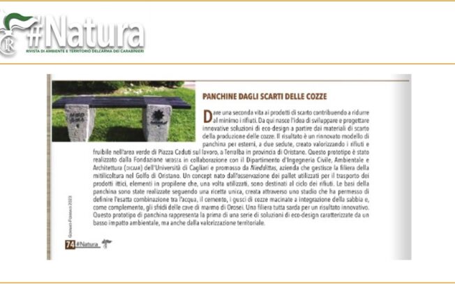 Panchine dagli scarti delle cozze