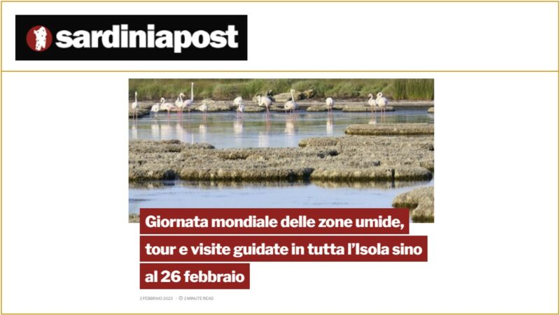 Giornata mondiale delle zone umide, tour e visite guidate in tutta l’Isola sino al 26 febbraio