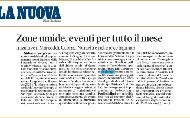 Zone umide, eventi per tutto il mese