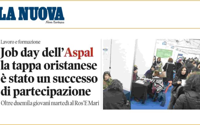 Job Day dell’Aspal la tappa oristanese è stata un successo di partecipazione