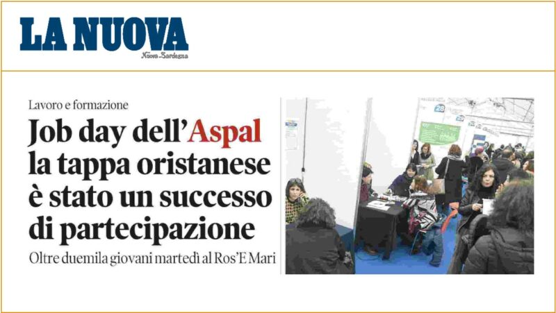 Job Day dell’Aspal la tappa oristanese è stata un successo di partecipazione