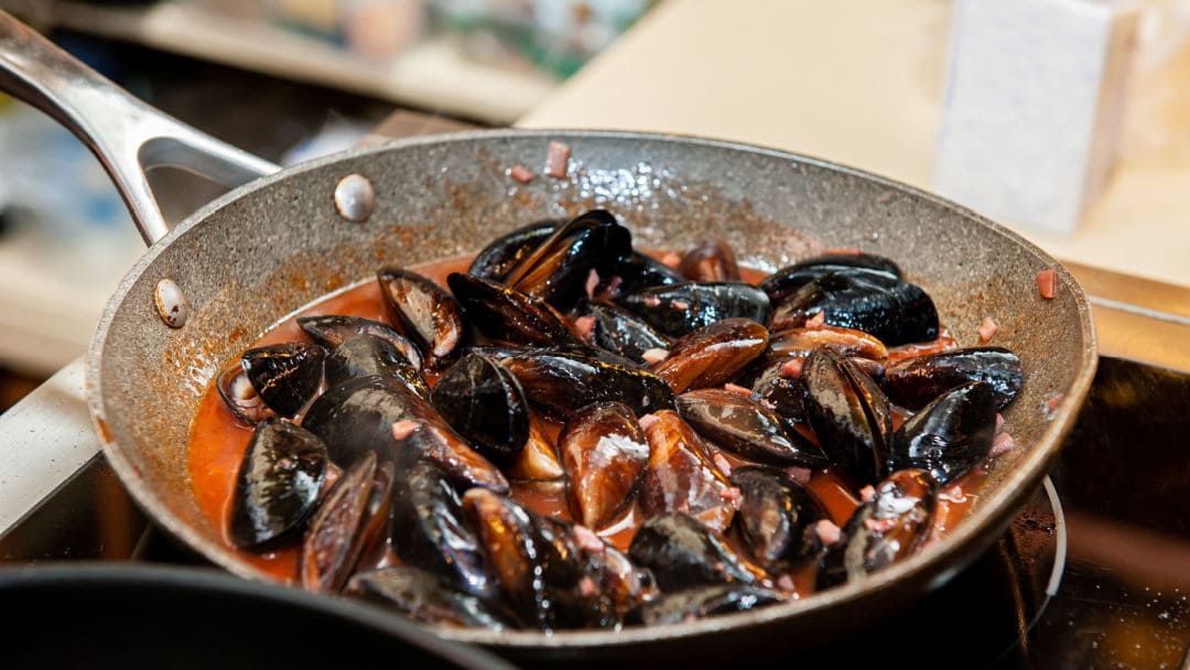 Cozze ripiene alla livornese