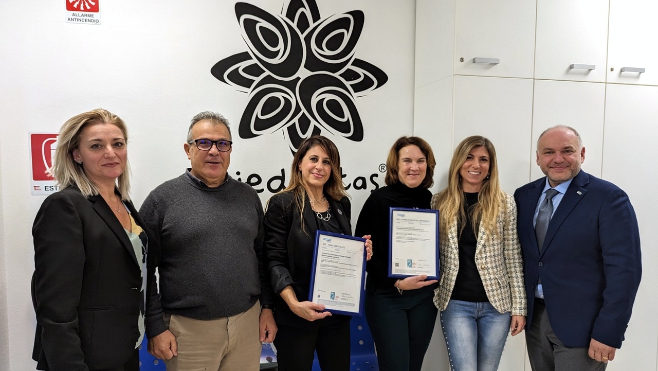 Molluschi bivalvi certificati ASC – Aquaculture Stewardship Council con DNV