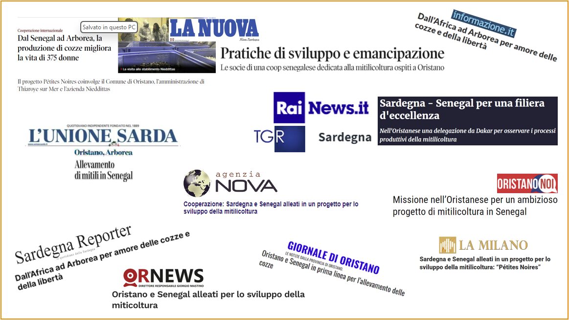 Dall’Africa ad Arborea per amore delle cozze e della libertà: la visita agli stabilimenti Nieddittas, fra i partner del progetto di cooperazione internazionale “Pétites Noires”