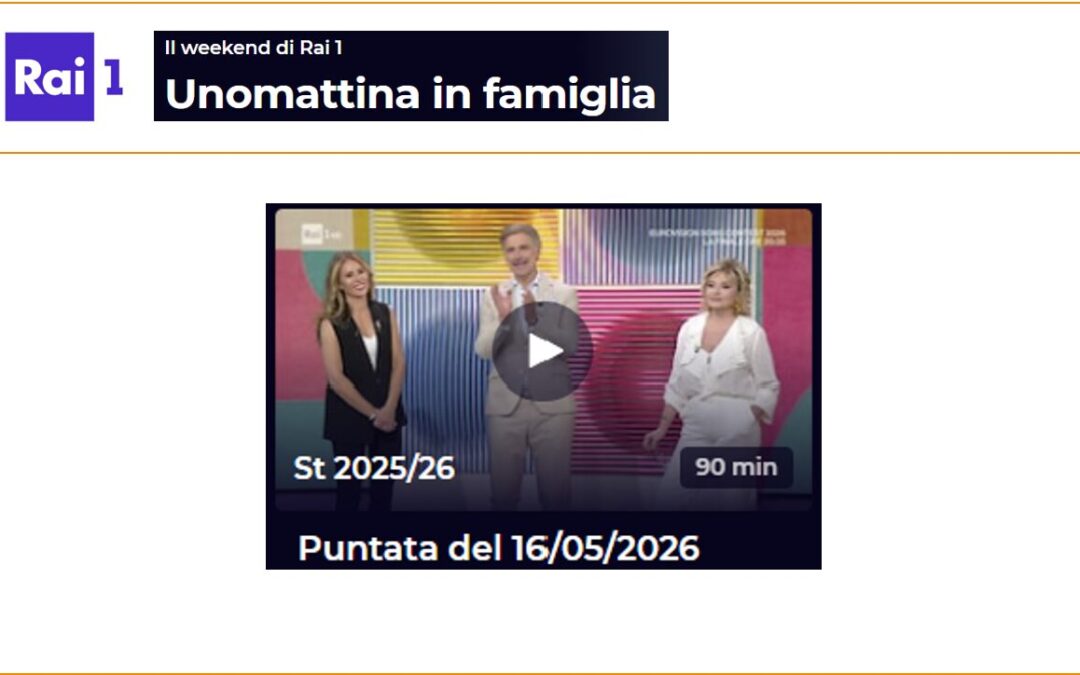 La redazione di Rai1 è passata a trovarci in fiera a TUTTOFOOD